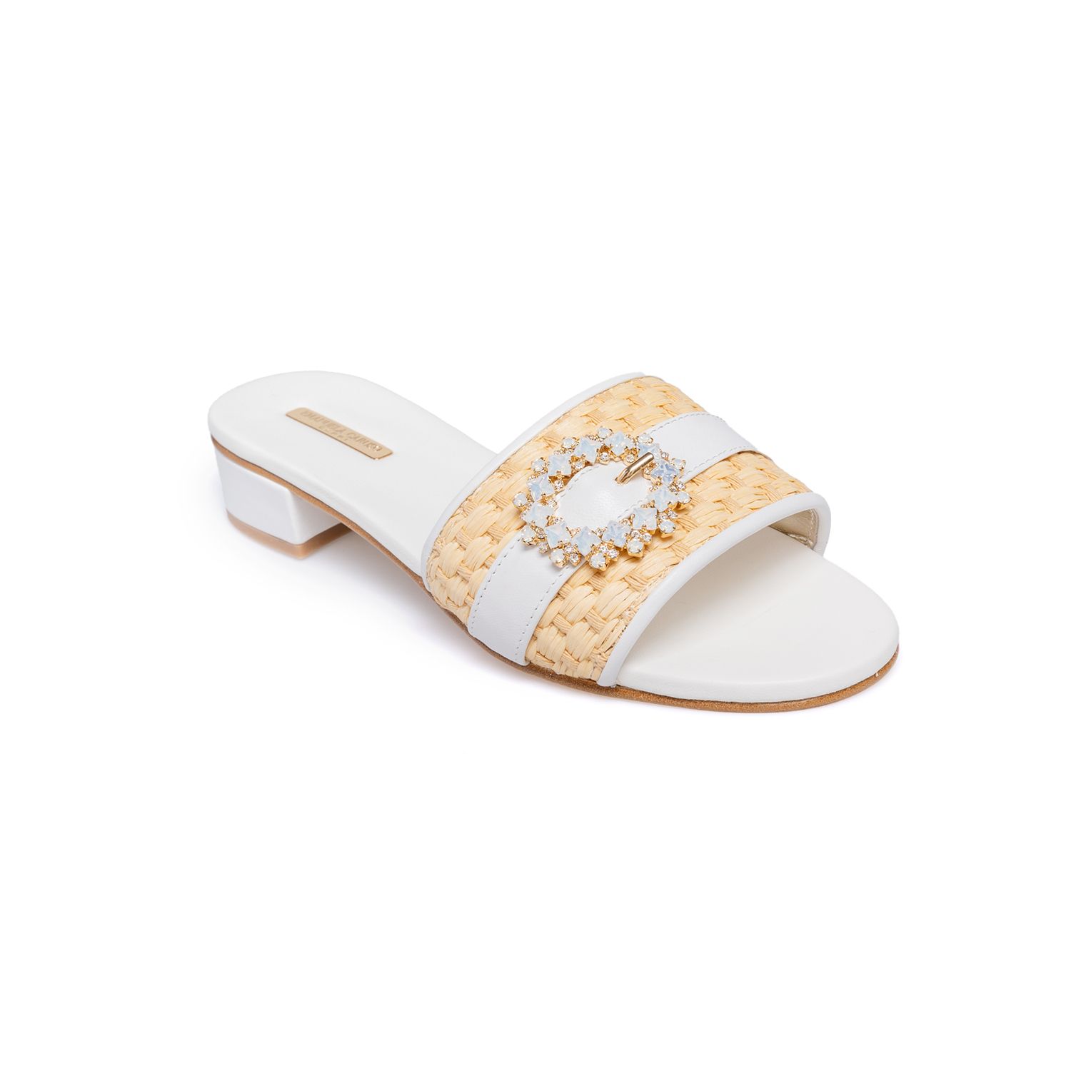 サンダル・ミュール EMANUELA CARUSO Women Sandals W26AT10 FIORE WHITE Emanuela Caruso Capri | Sandali multi fascia dito bianco