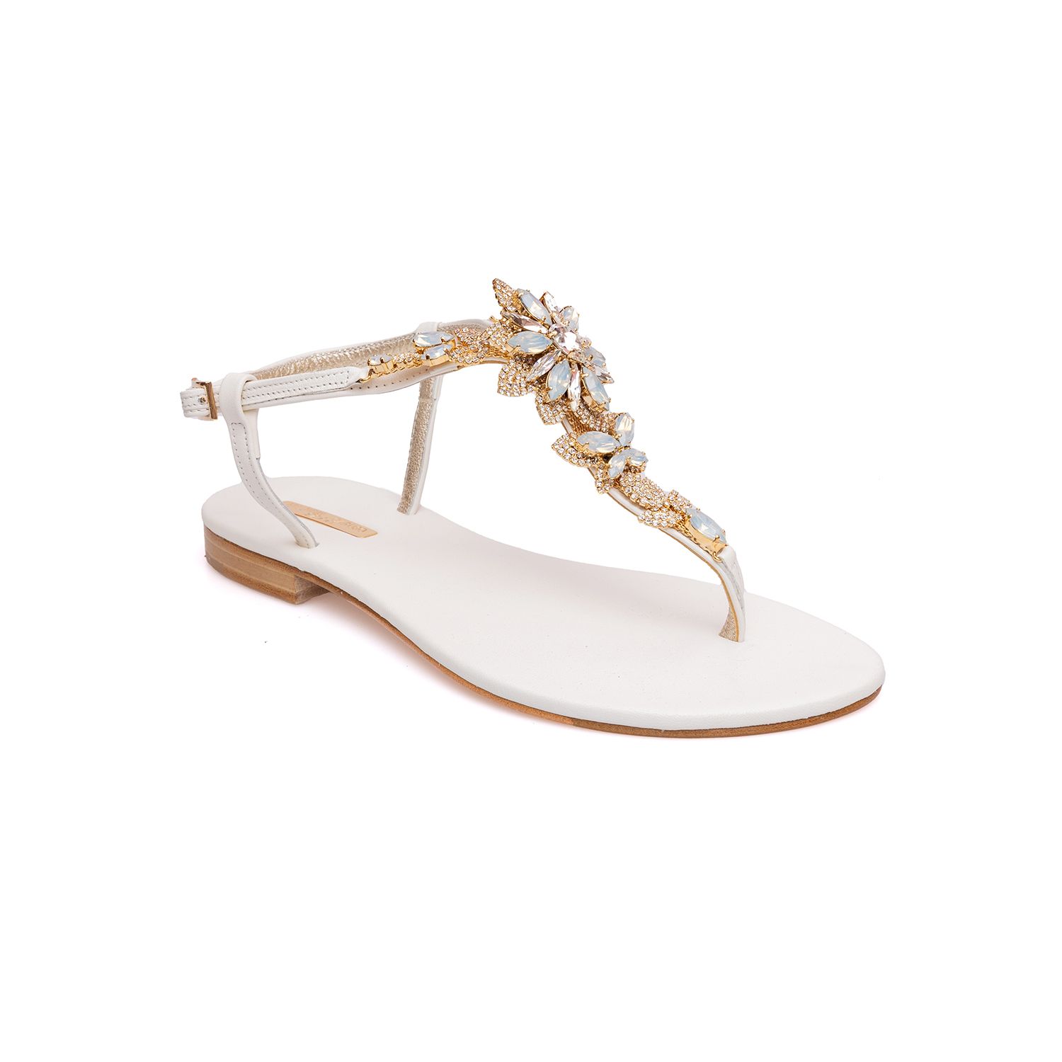 Emanuela Caruso Capri | Sandali infradito spina basic white