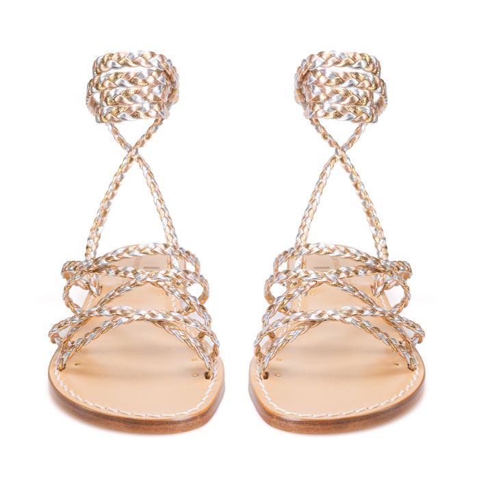 Sandali Oro Sandali Capresi Alla Schiava Sandali Capri Con