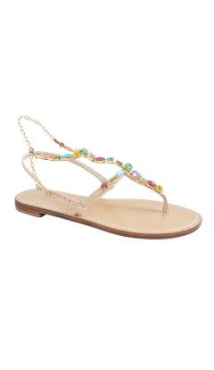 Sandali Hand nailed cavigliera baguette multicolor