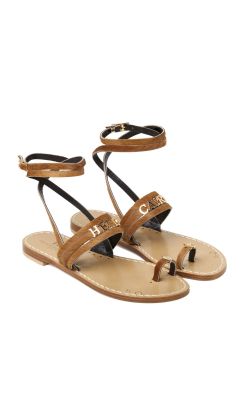 Sandali Hand nailed cavallino natural hello capri