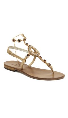 Sandalo history cerchio infradito brown lux