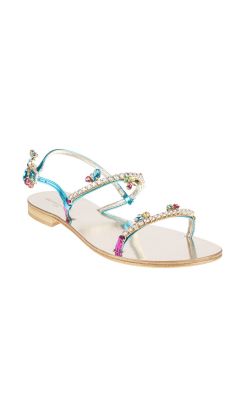Sandalo doppia fascia monacale minimal multicolor