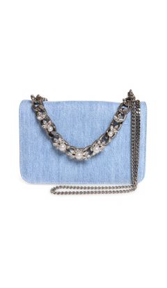 Borsa modello Valencia tessuto jeans chiaro