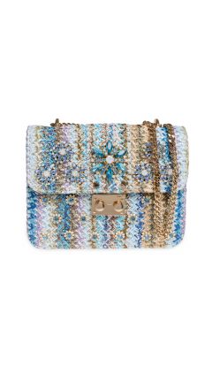 Borsa modello Londra rafia tahuata blu azul