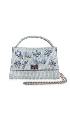 Borsa modello Cannes rafia atuel blu azul