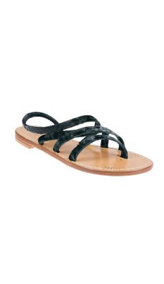 Sandali Hand nailed multi mignon caviglia bassa ciniglia nero