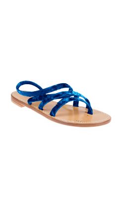Sandali Hand nailed multi mignon caviglia bassa ciniglia bluette