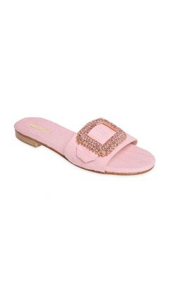Slipper tessuto asturias rosa