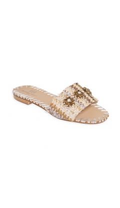 Slipper rafia tahuata natural