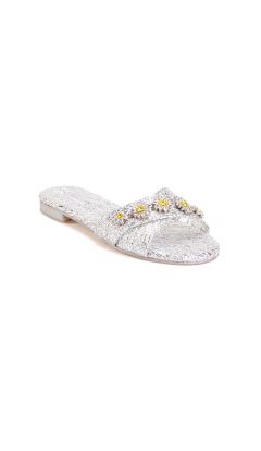 Slipper rafia tahuata silver