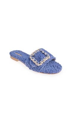 Slipper tessuto manon blu