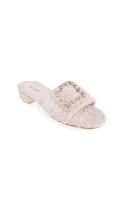 Slipper tessuto manon grigio